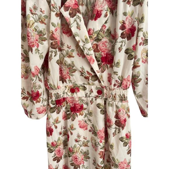 Vintage Blondie and Me Dress 11/12 Cottagecore Floral Prairie Midi Romantic 80s - Picture 4 of 12